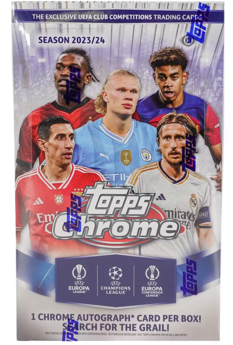 2023/24 Topps Chrome UEFA Club Competitions Soccer Hobby Box