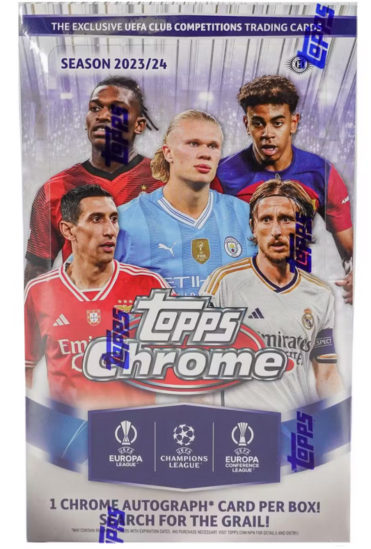 2023/24 Topps Chrome UEFA Club Competitions Soccer Hobby Box