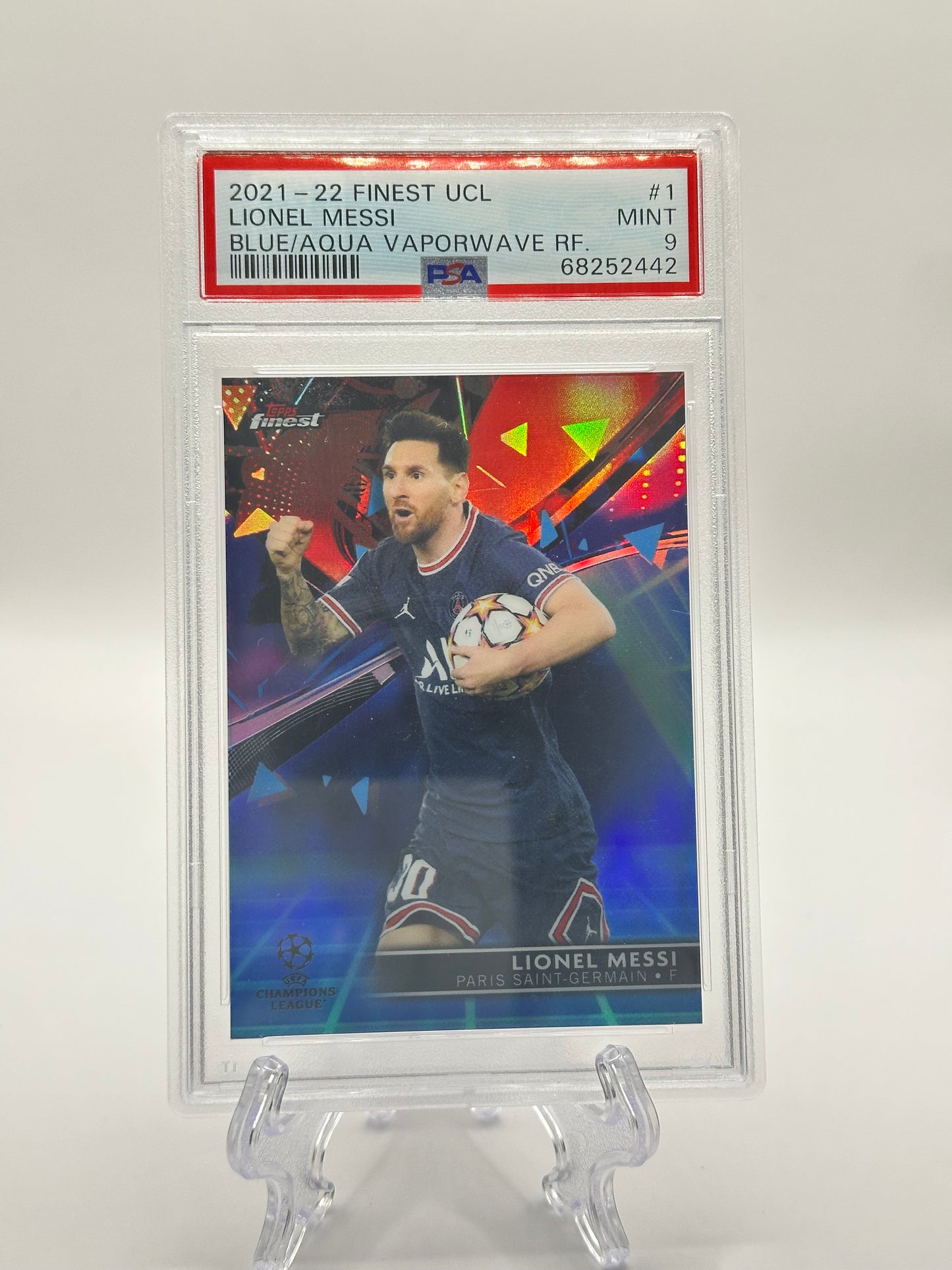 Lionel Messi (Blue Aqua Wave Refractor) | PSG 2021/22