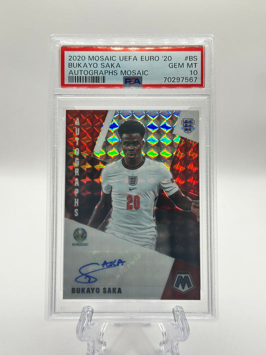 Bukayo Saka (Autographs Mosaic) | Inglaterra 2020 (Autografiada)