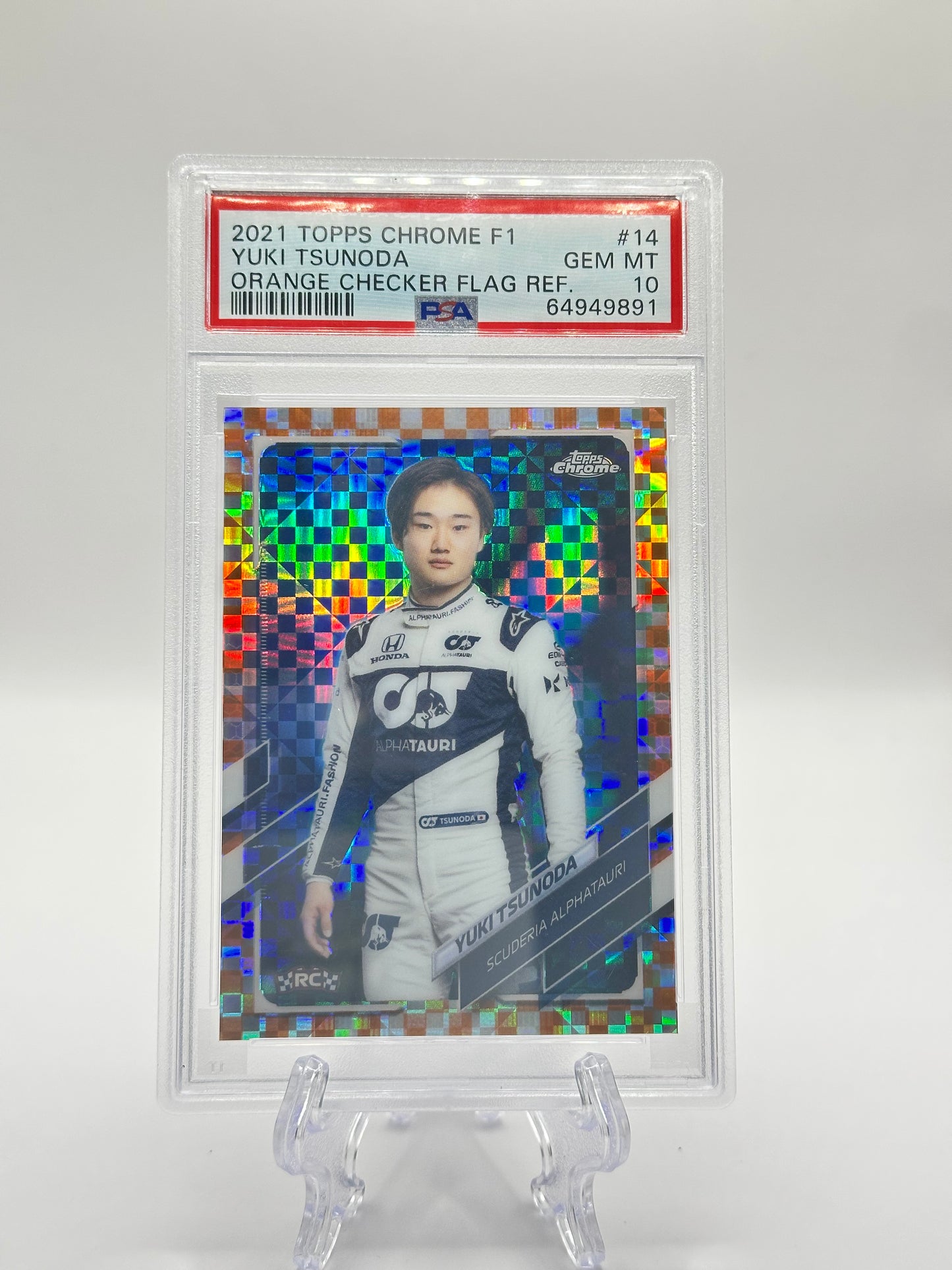 Yuki Tsunoda Rookie Card | Alpha Tauri | Formula 1 Chrome 2021