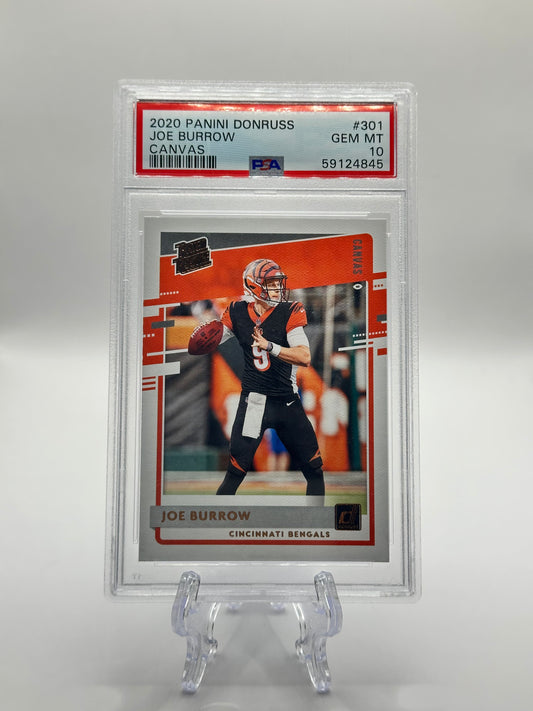 Joe Burrow (Canvas) Rookie Card | Cincinnati Bengals 2020