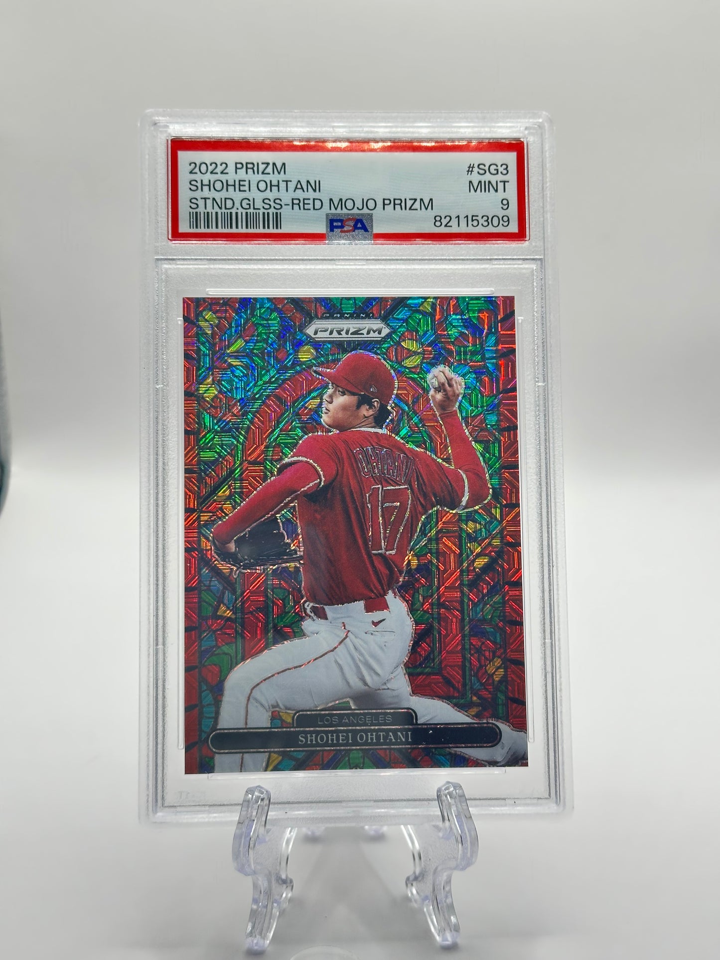 Shohei Ohtani (Red Mojo Stained Glass) | Los Angeles 2022