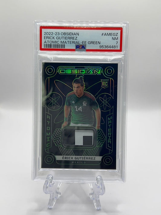 Erick Gutierrez (Atomic Material Electric Etch) Rookie Card | México 2022/23 (Parche)