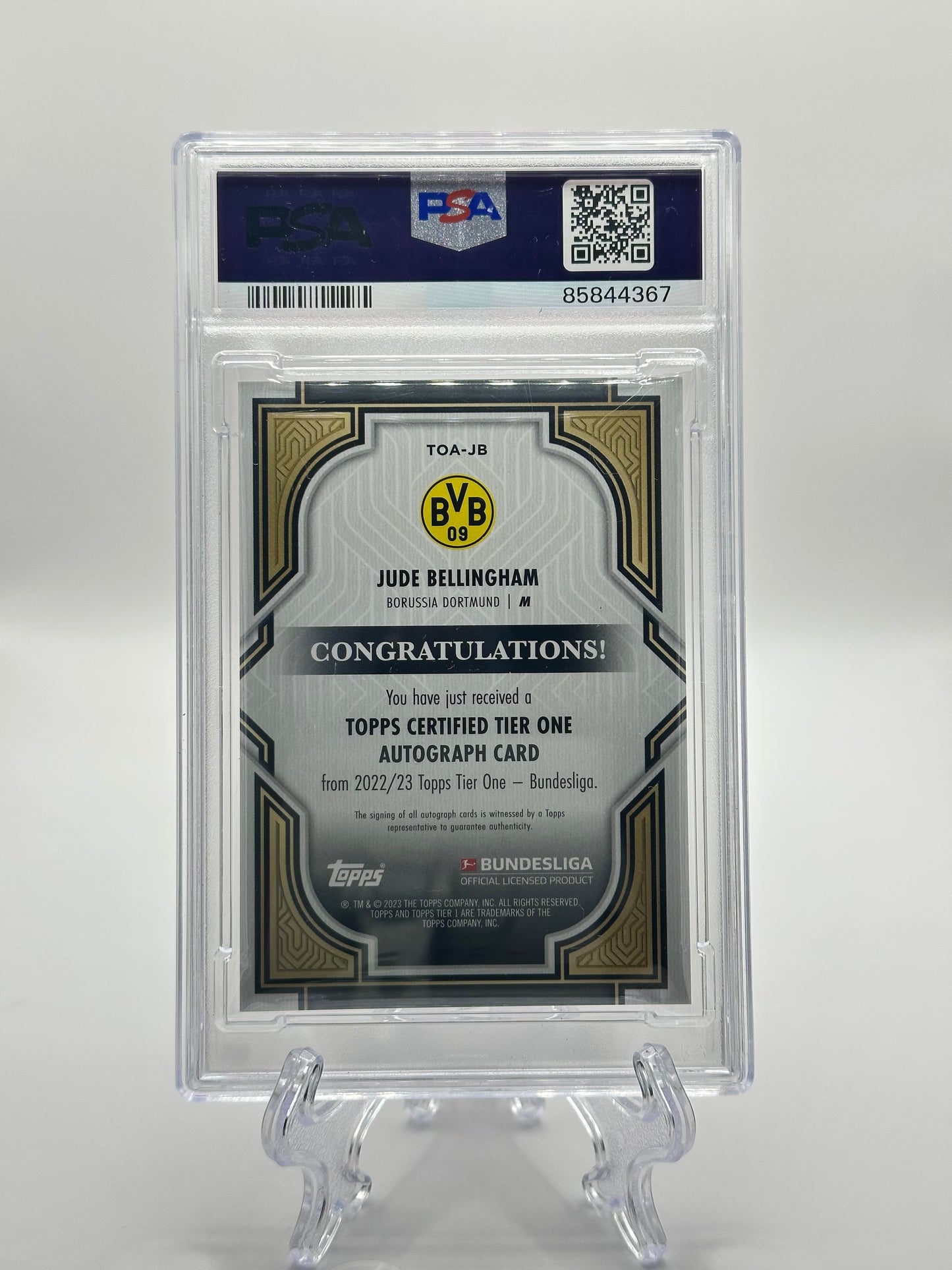 Jude Bellingham (Purple) | Borussia Dortmund 2022/23 (Autografiada)