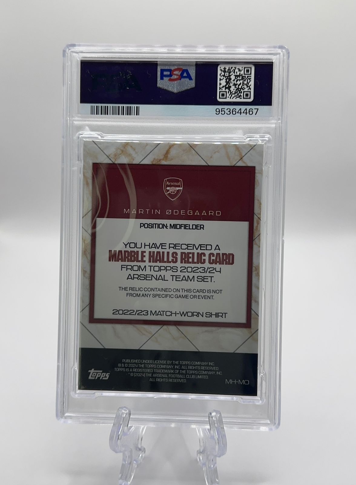 Martin Odegaard Marble Halls Relic | Arsenal 2023/24 (Parche)