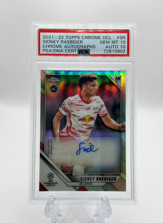 Sidney Raebiger Rookie Card | RB Leipzig 2021/22 (Autografiada)